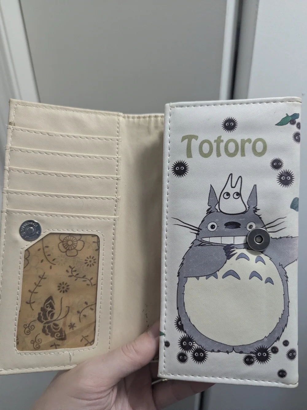 Cream Totoro Wallet - Animated Character Accessory